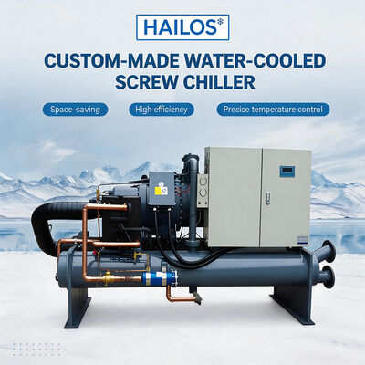 Acquistare 380V Semi ermetico VFD Industrial Screw Chiller Controller touchscreen raffreddato ad acqua fabbricazione online