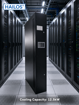 membeli 12.5kW In Row Precision Air Conditioner Sisi Kiri & Kanan Supply untuk Data Center Rack Cooling pembuatan online